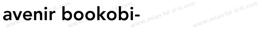 avenir bookobi字体转换